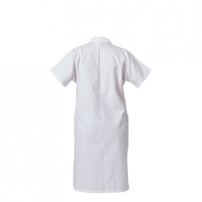 Blouse femme P/C blanc MC pressions