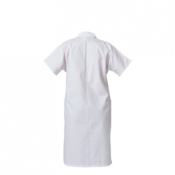 Blouse femme P/C blanc MC pressions